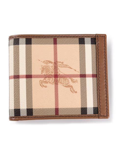 burberry haymarket check and leather id wallet|Burberry haymarket wallet men's.